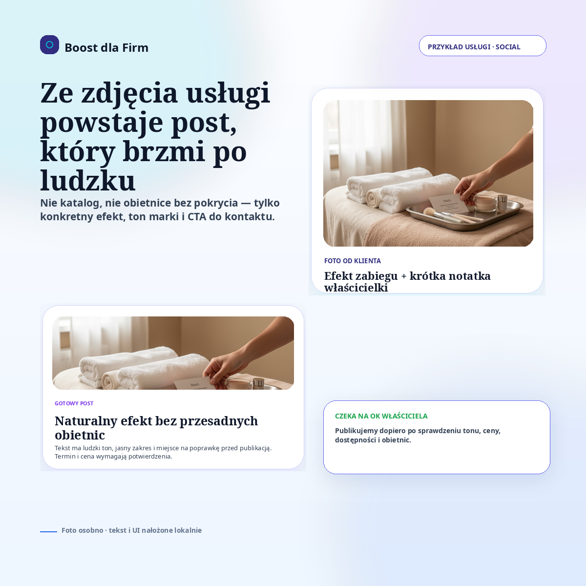 Foto usługi beauty → opis, który brzmi po ludzku